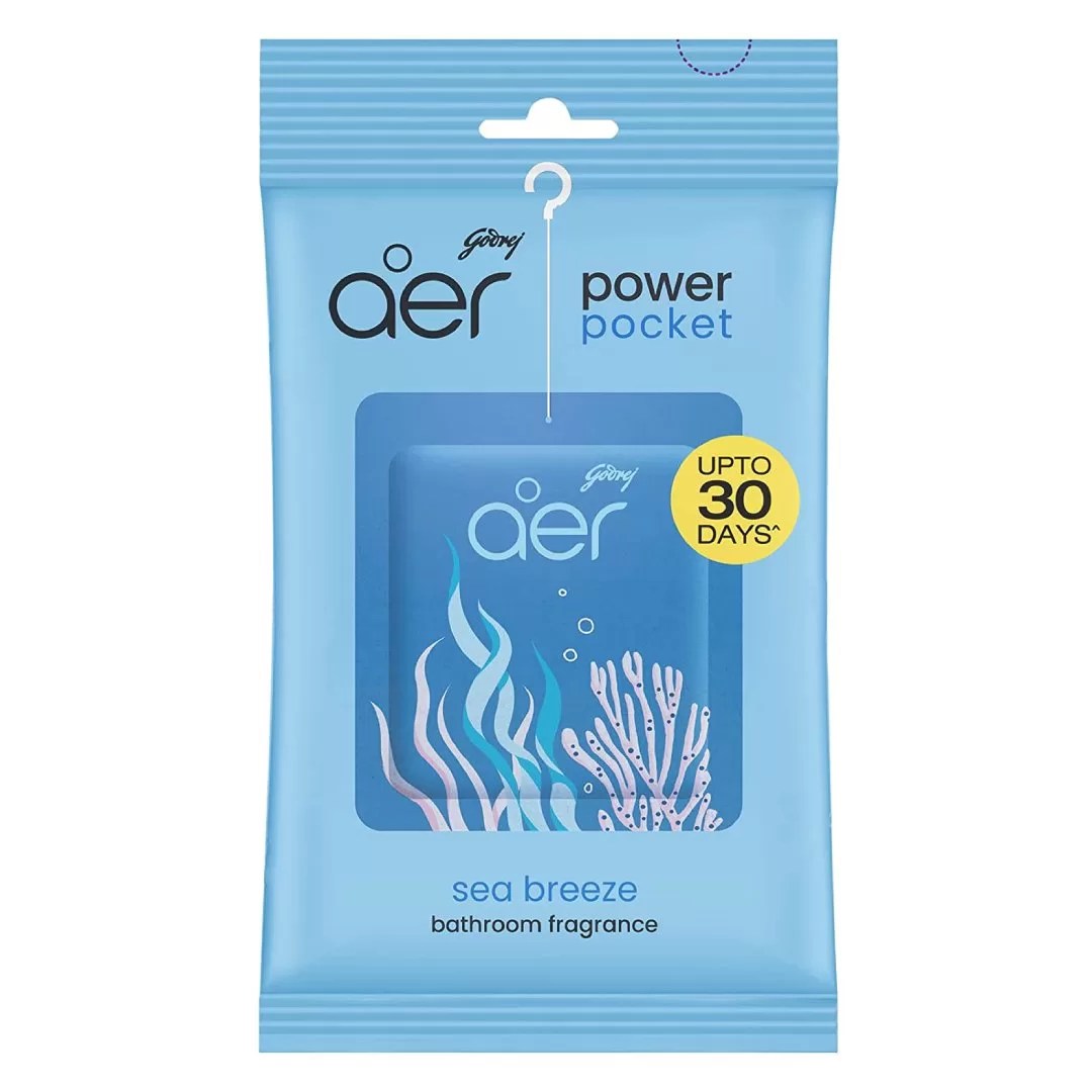 Godrej aer Power Pocket Air Freshener – Sea Breeze (10g) - 1 Piece 7 godrej aer power pocket air freshener – sea breeze (10g) - 1 piece
